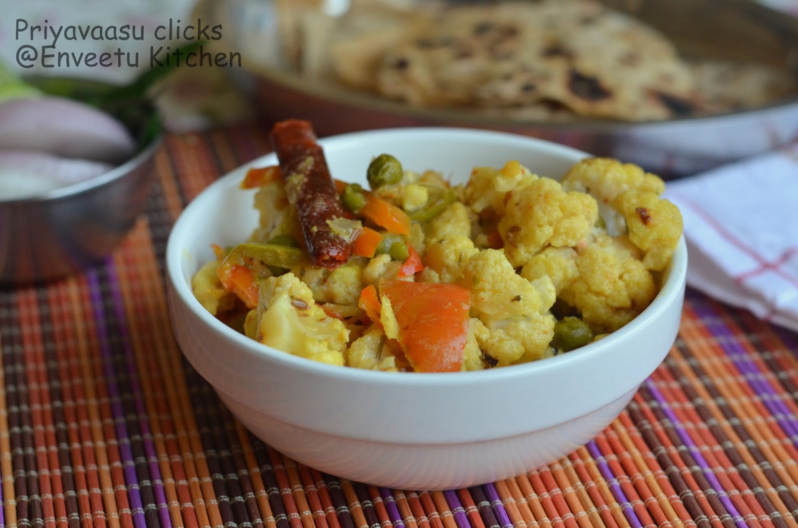 Tandori Gobi/Cauliflower Sidedish for Roti/Chapathi I Camp in my Kitchen