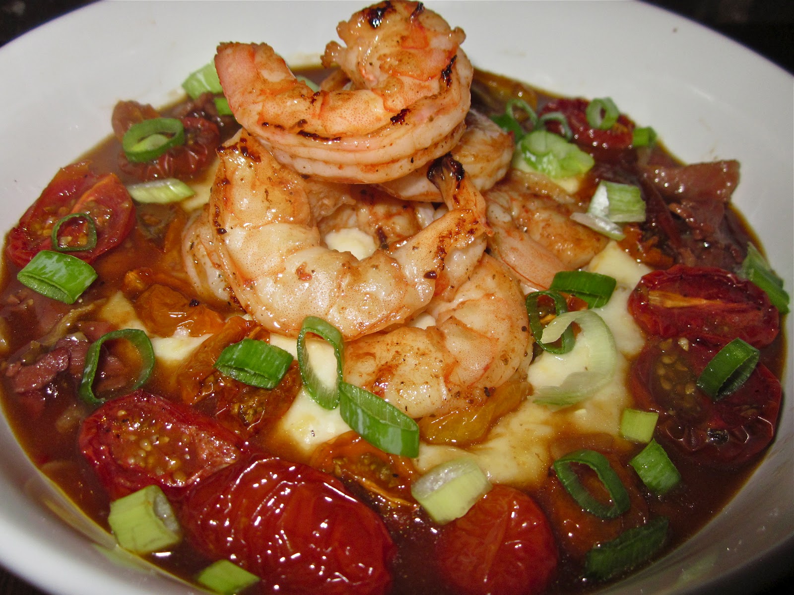 Haute + Heirloom BBQ Shrimp & Charred CornGoat Cheese Grits with