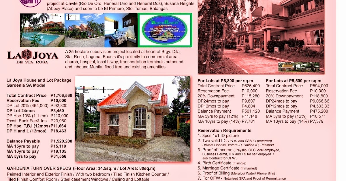 Summerhills Home Development Corporation, Project of SM Land LA JOYA STA. ROSA LAGUNA