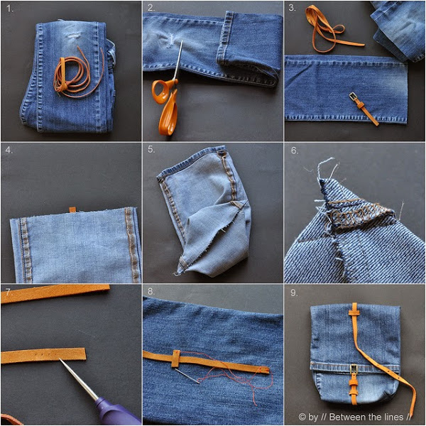 Aqui tienes uno sejemplos paso a paso de como hacerte un lindo bolso, estrenar o porque no? hacer y vender para tener una entrada extra.