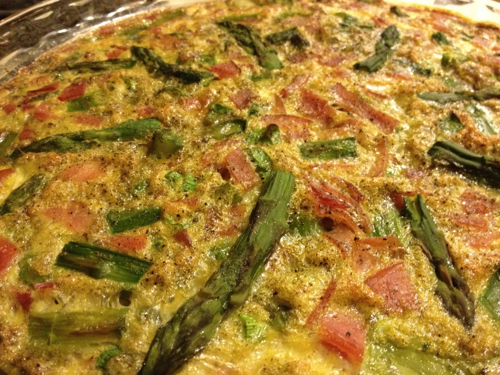 Chow Bella Asparagus and Ham Crustless Quiche