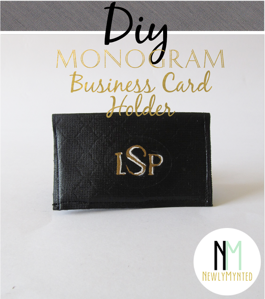 put a bird on it diy monogram business card holder guest post