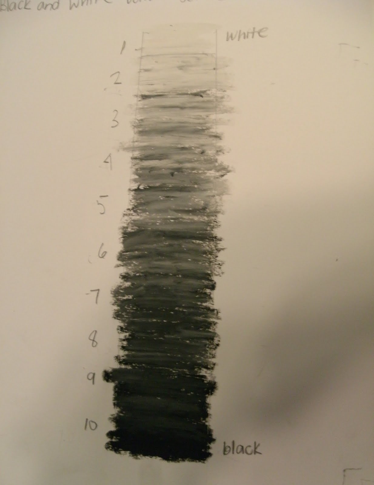 OnLiNe ArT Black and White Value Scale