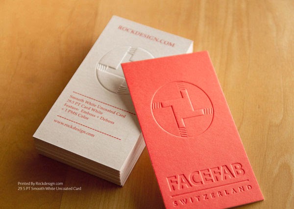 Embossed Business Cards