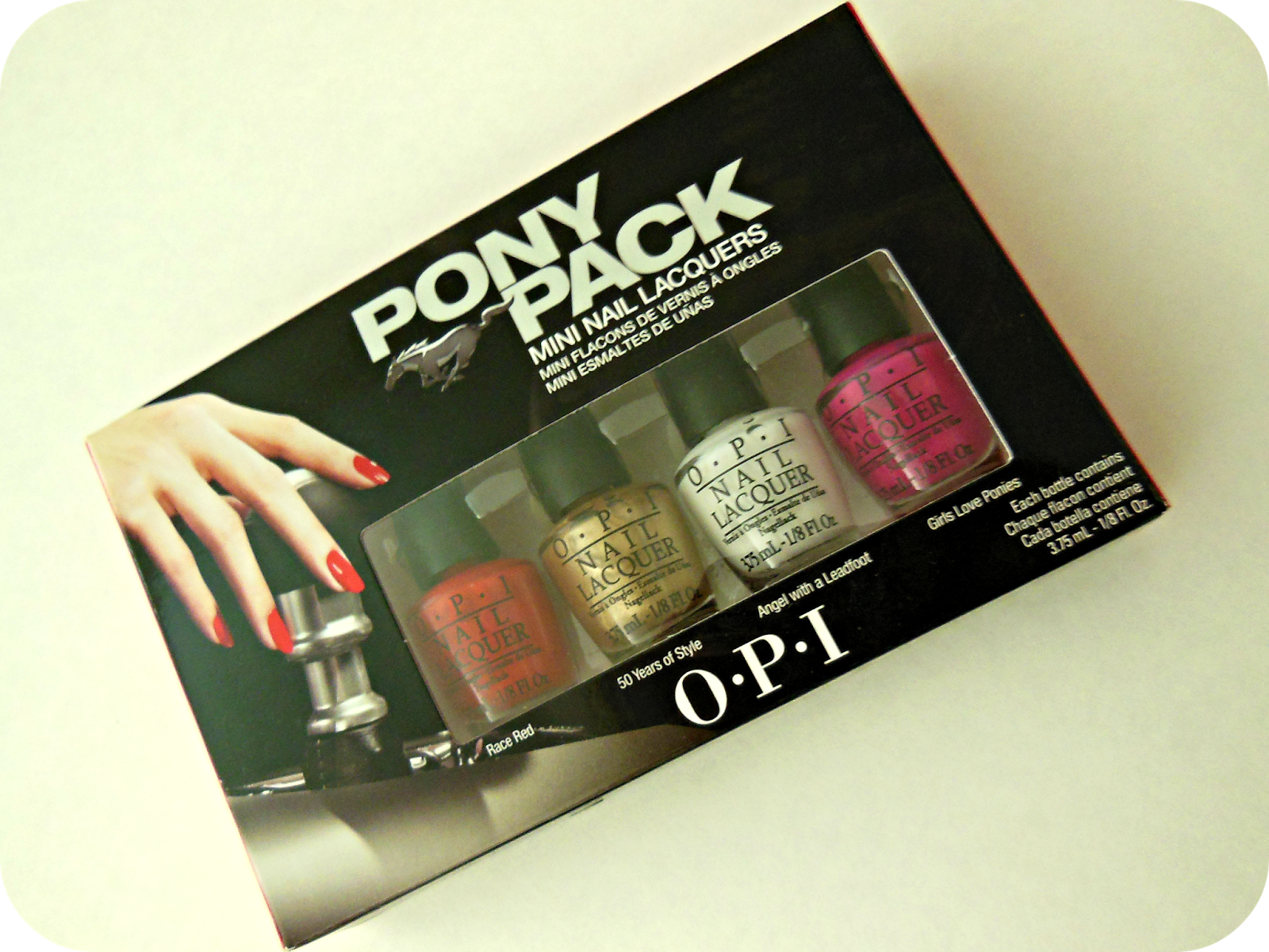 Ford Mustang by OPI Nail Polish Collection in Race Red, The Sky's My  Limit & Girls Love Ponies: Review and Swatches