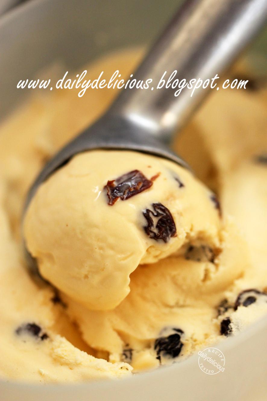 dailydelicious Rum Raisin Ice cream Prepare yourself to fall in love