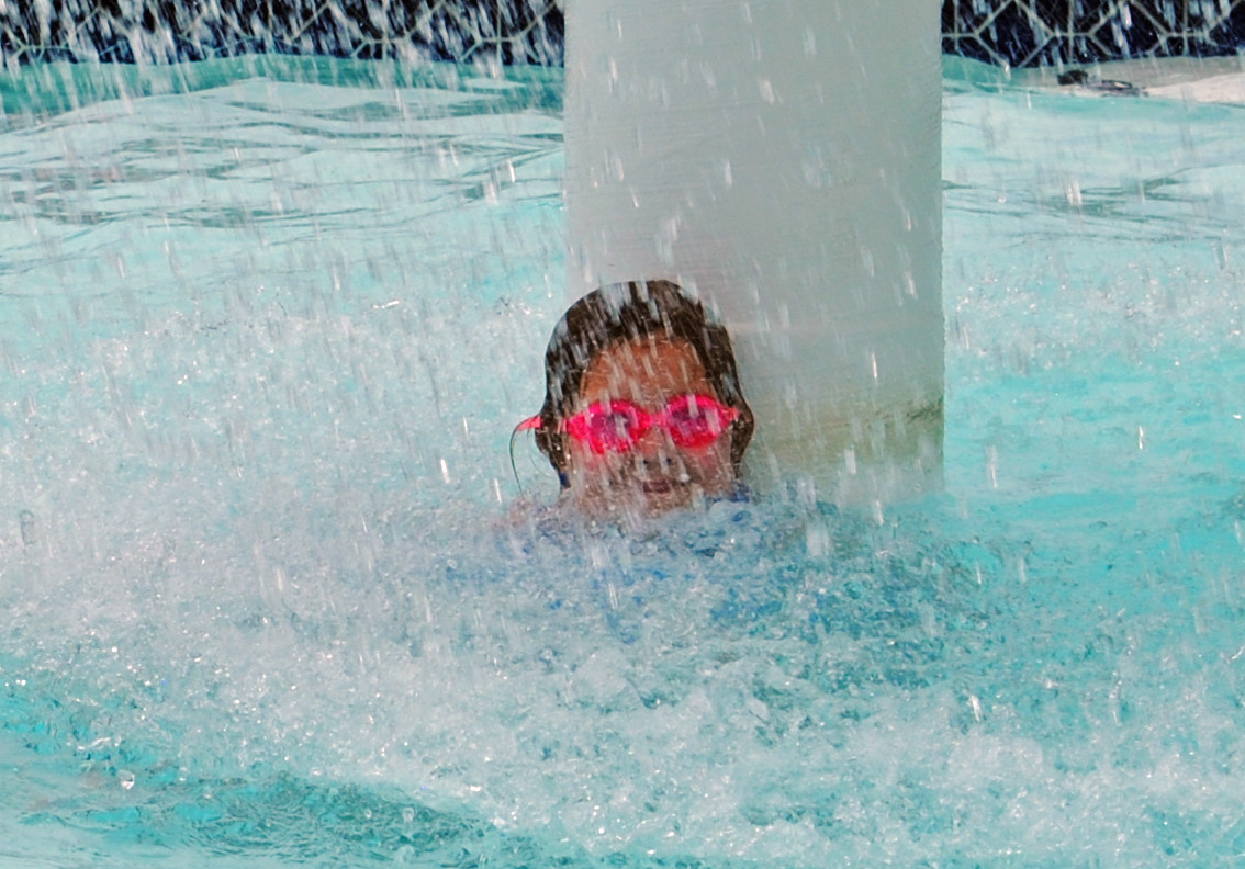 Live Laugh Lopez Swimming at the Hoisington's Pool