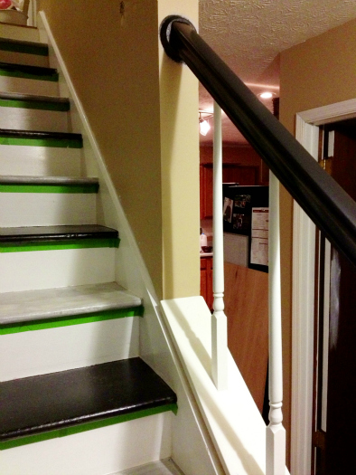 black handrail black handrail