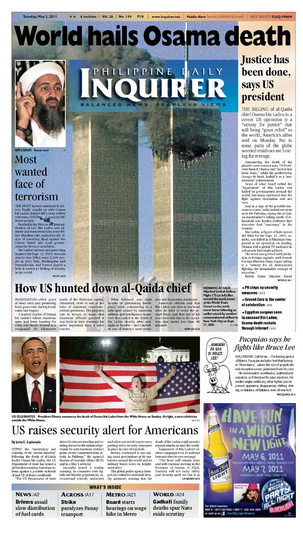 death of Osama bin Laden. World Osama Bin Laden Page 2. death of Osama bin Laden.
