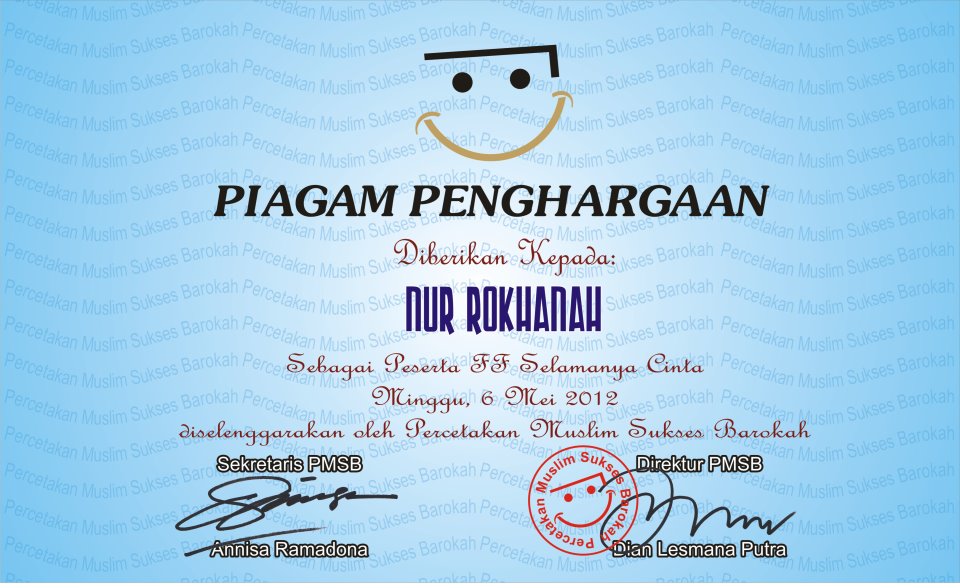 piagam sertifikat penghargaan piagam sertifikat penghargaan