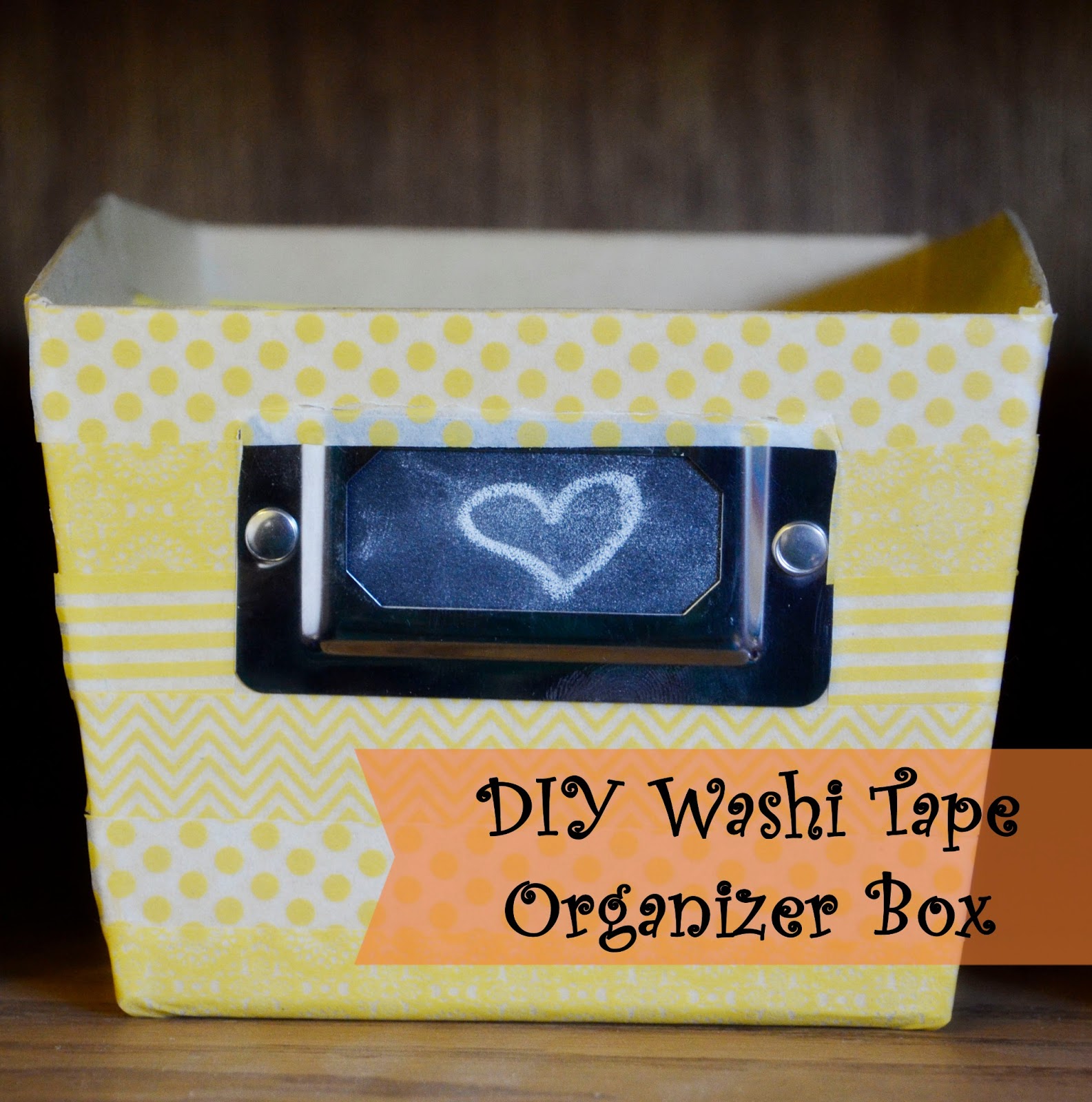 DIY Washi Tape Box Organizer - Your Everyday Family