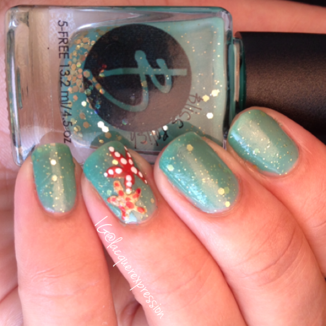 swatch and review of bliss sweet senti-mint nail polish