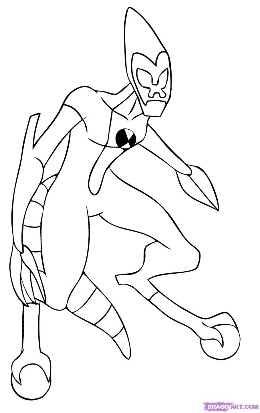 desenhos para colorir e imprimir desenhos do ben 10 para colorir