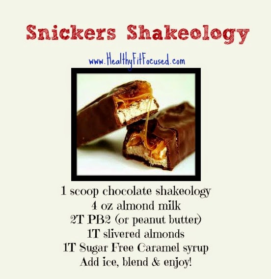 Healthy Halloween Candy Bar Shakeology Recipes: Snickers Shakeology