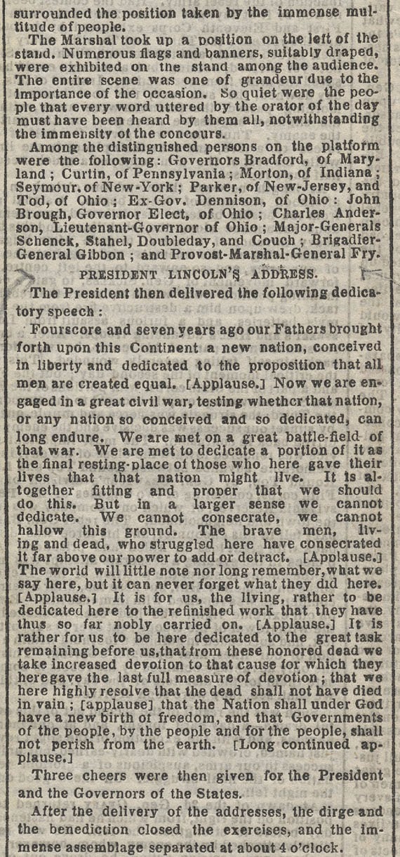 The Black Conservative The Gettysburg Address, New York Times