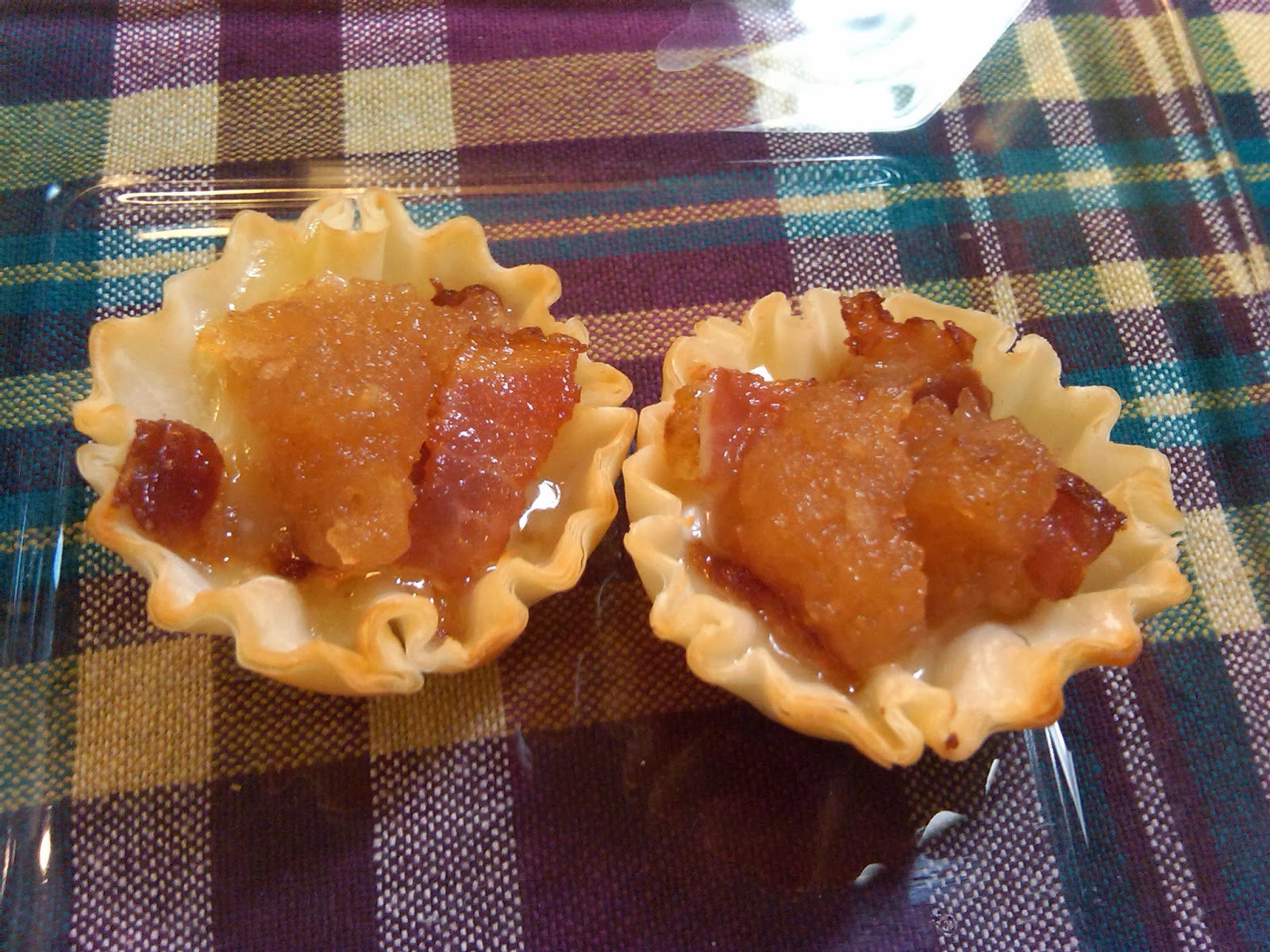 Michele's Woman Cave Apple Butter, Bacon & Brie Bites