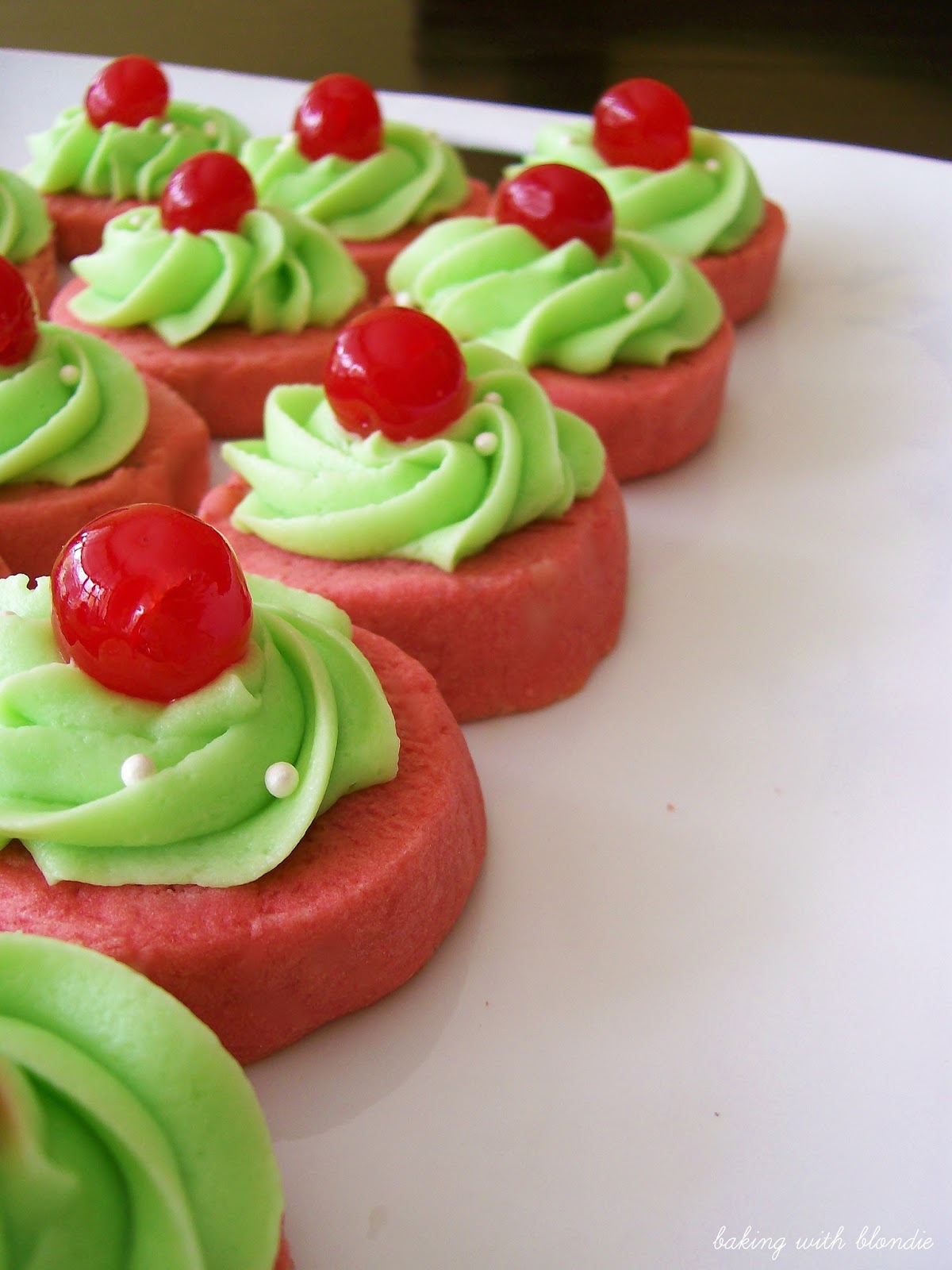 Cherry Limeade Shortbread Cookies