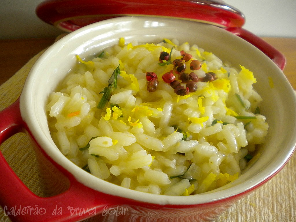 Receitas do Caldeirão Risotto Al Limone
