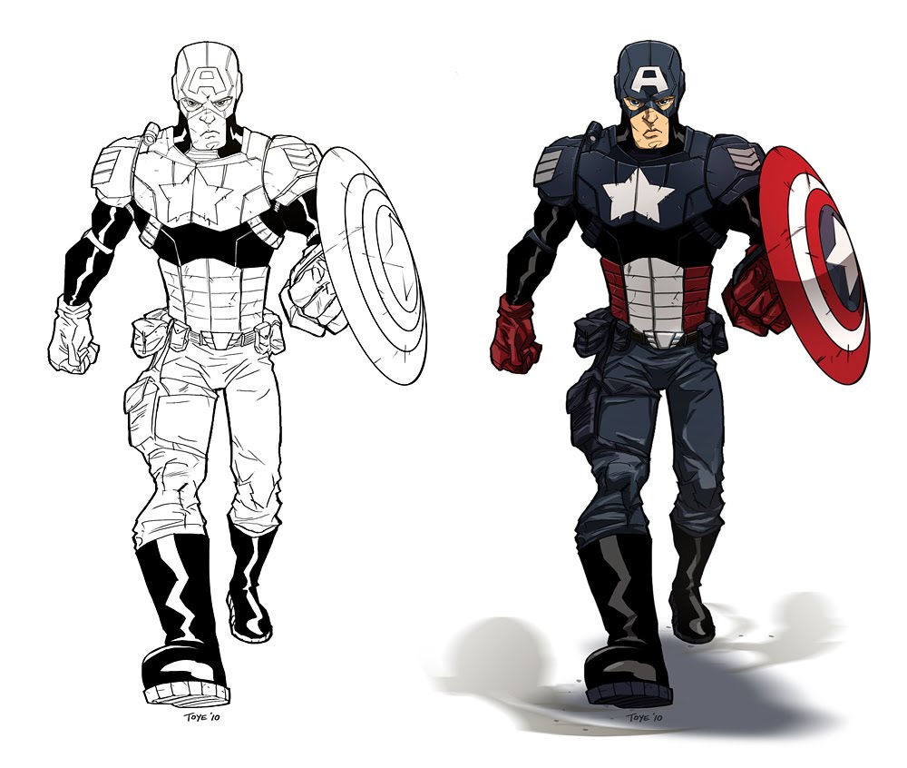 Free Love Quotes Captain America Coloring Pages