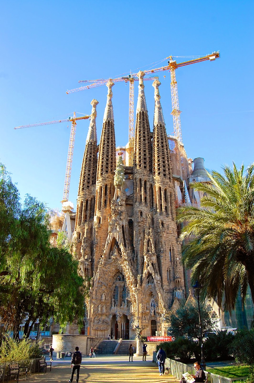 Approach to the Nativity Facade of the Sagrada Família