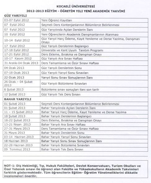 yasam gunlukleri kocaeli universitesi butunleme sinavi tarih ve ilkeleri