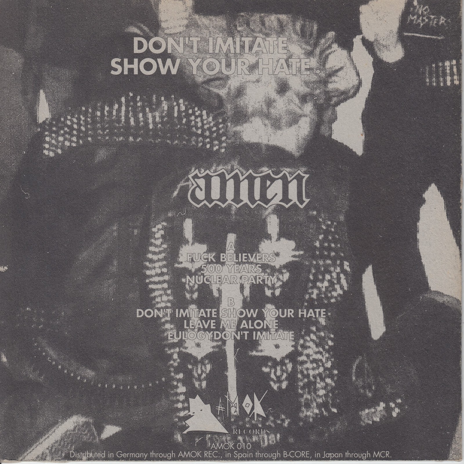 Terminal Sound Nuisance Amen "Don't imitate / Show your hate" Ep, 1993