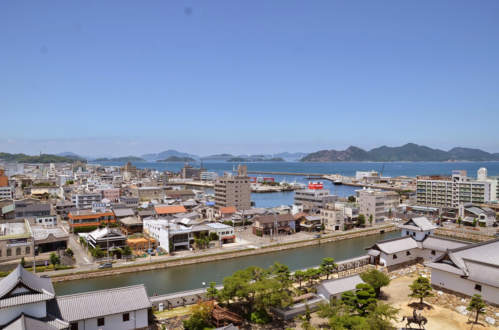 今治城 スタッフブログ 天守最上階からの景色