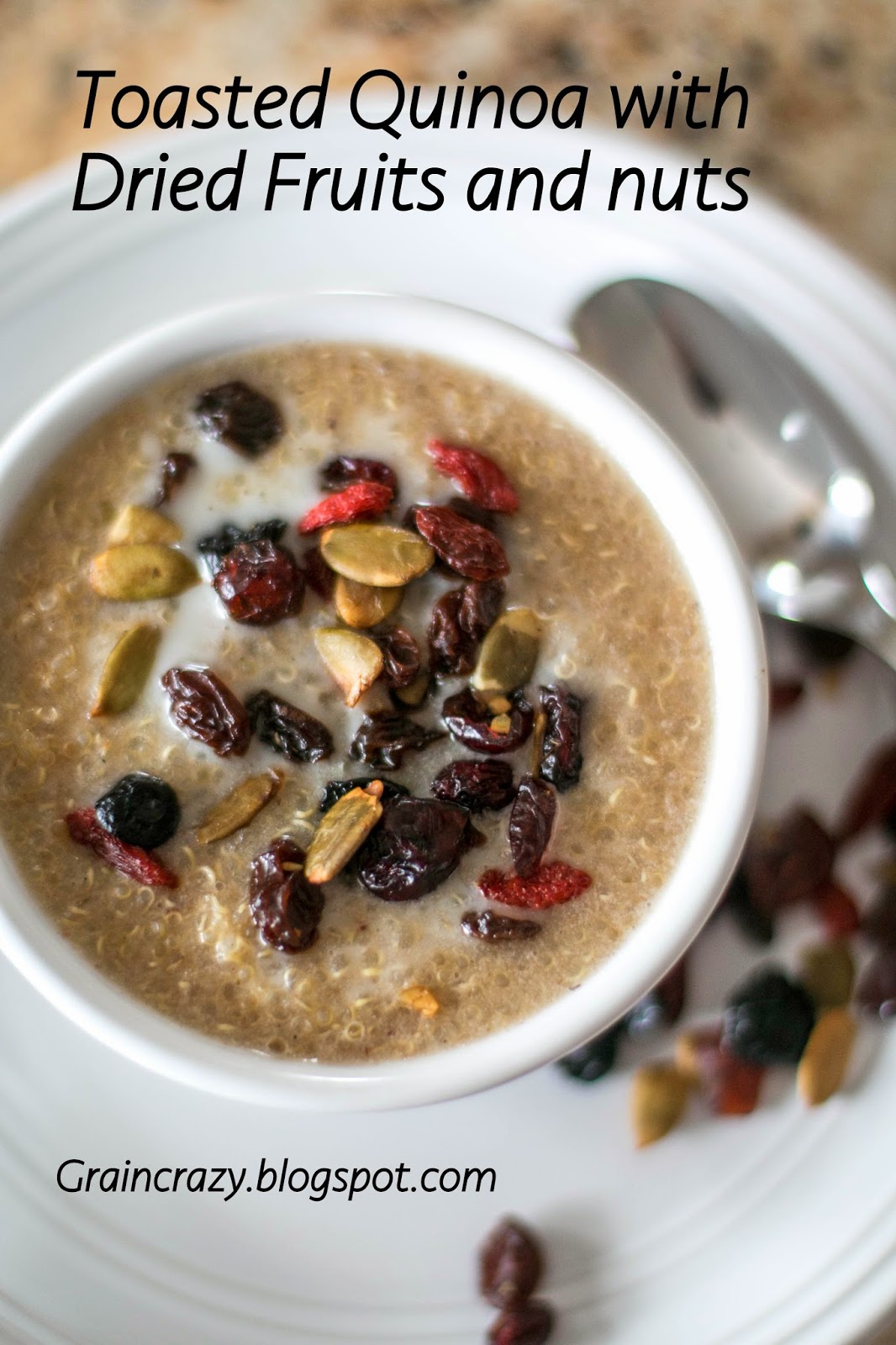 Grain Crazy Toasted Quinoa with Dried Fruit and Nuts
