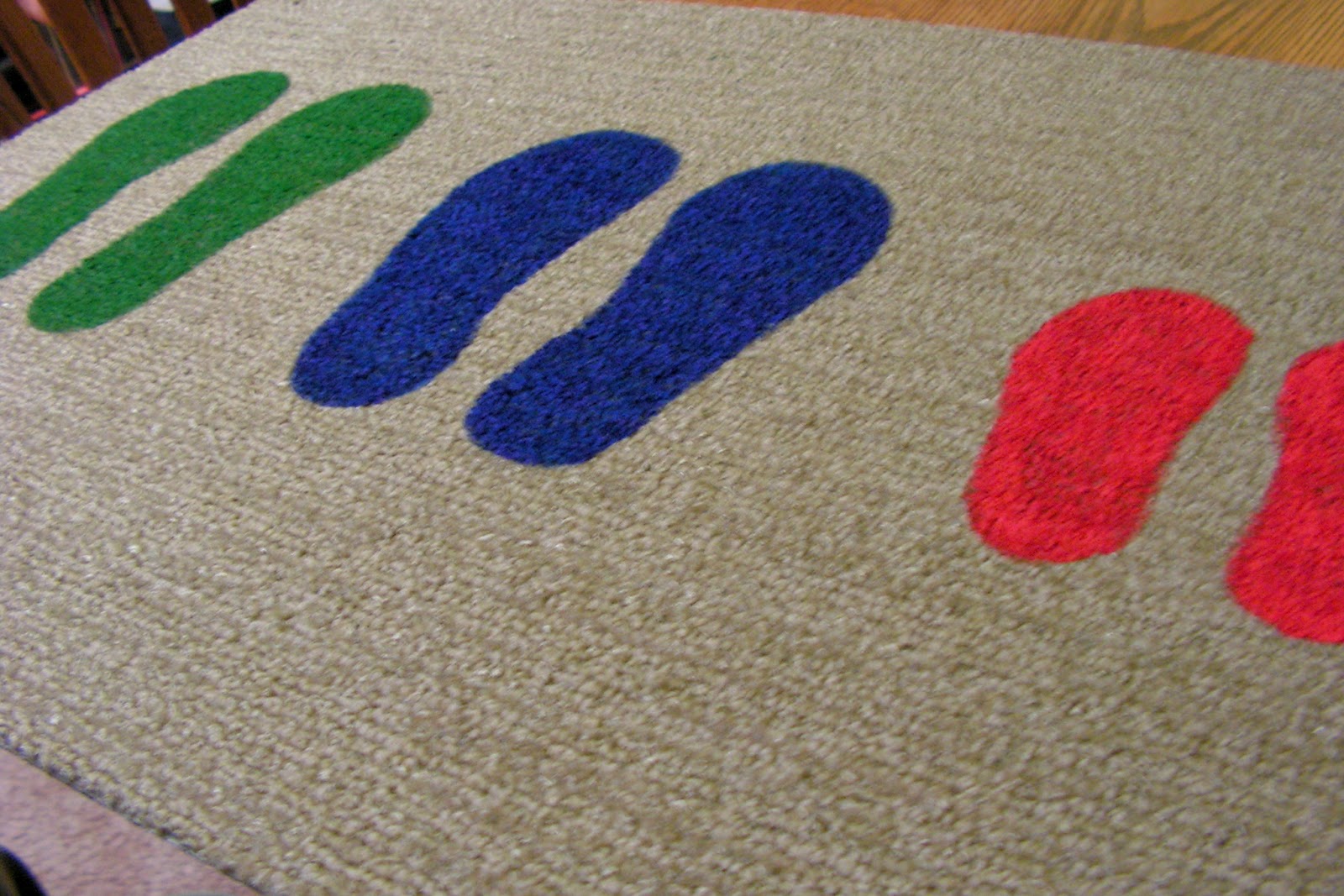 Of Pirates And Pigtails Footprint Door Mat