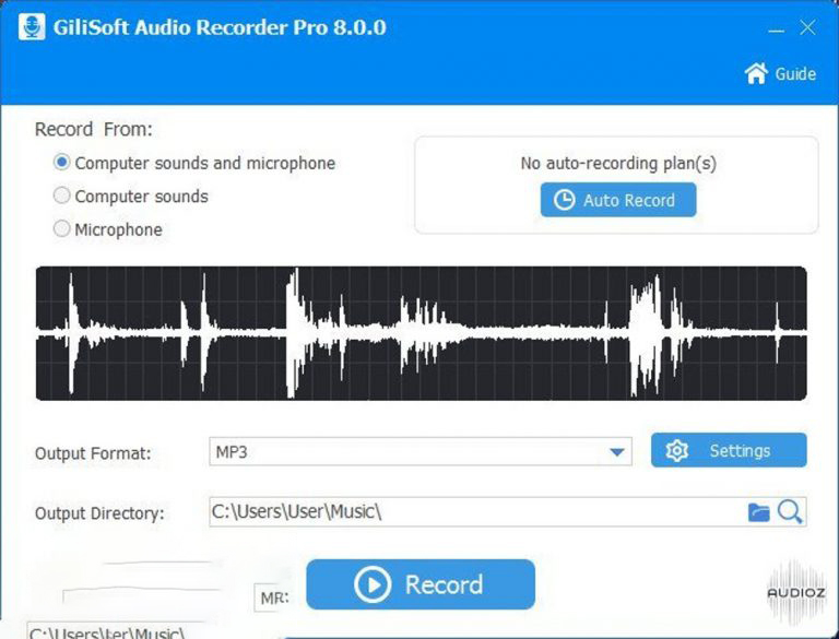 برنامج GiliSoft Audio Recorder Pro 13.3 برنامج لتسجيل الصوت للكمبيوتر بجودة عالية