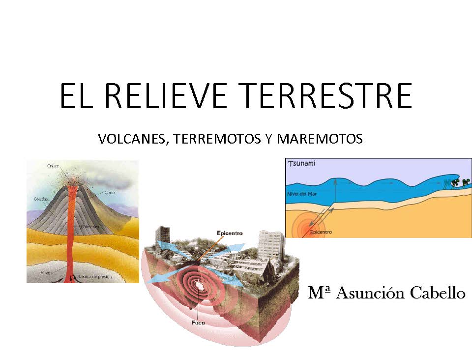 VOLCANES, TERREMOTOS Y MAREMOTOS