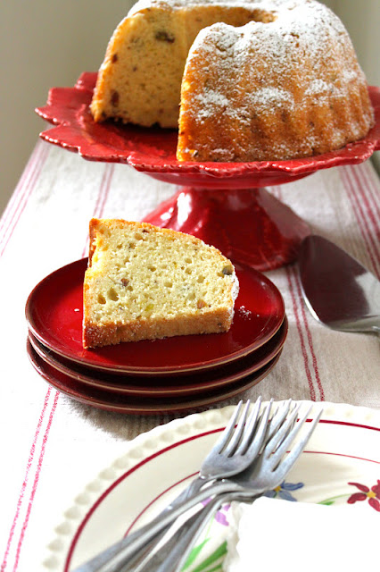 lemon pistachio breakfast cake