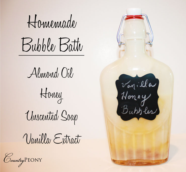 Country Peony Homemade Bubble Bath
