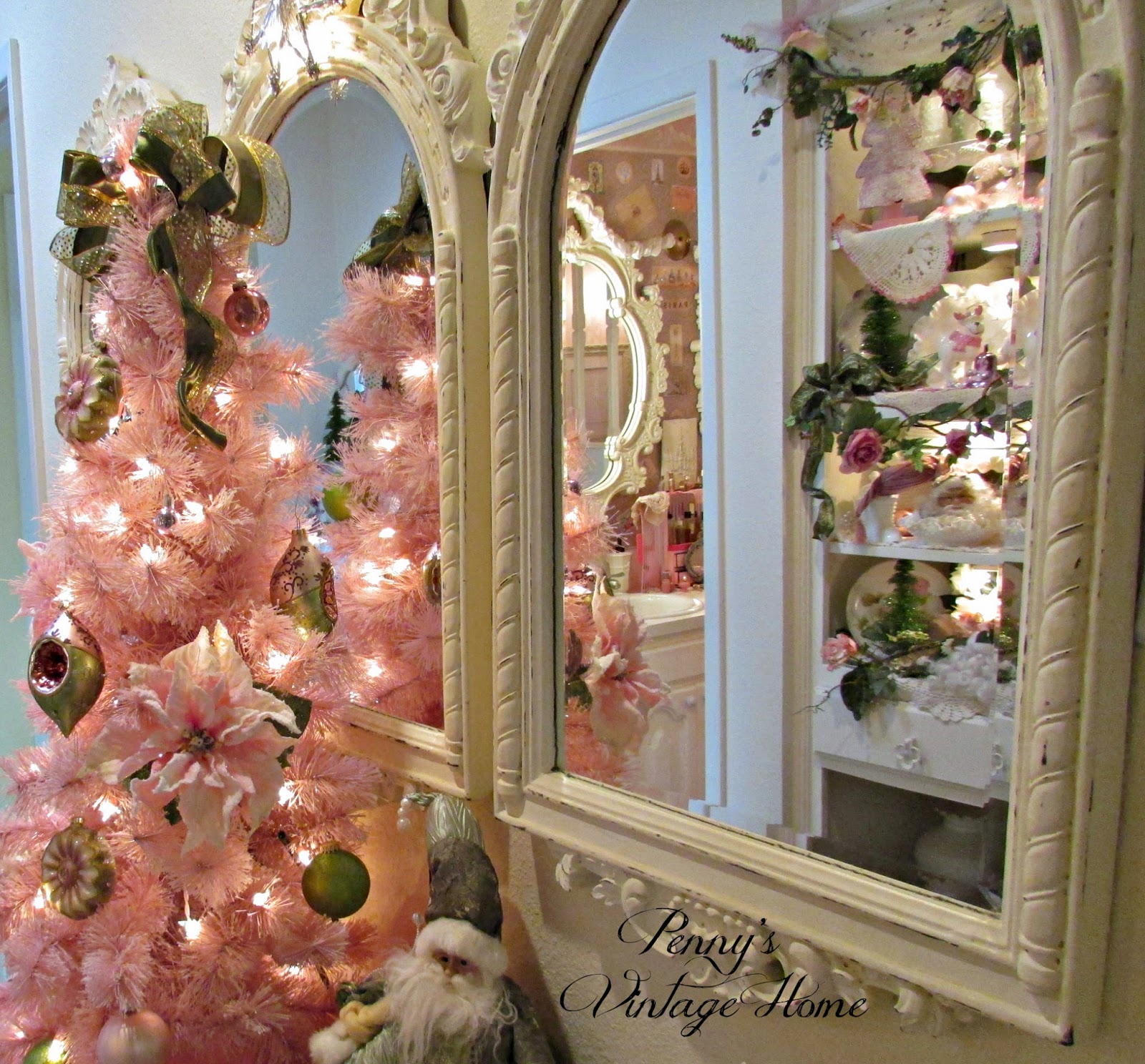Penny's Vintage Home Adding Christmas to Existing Decor