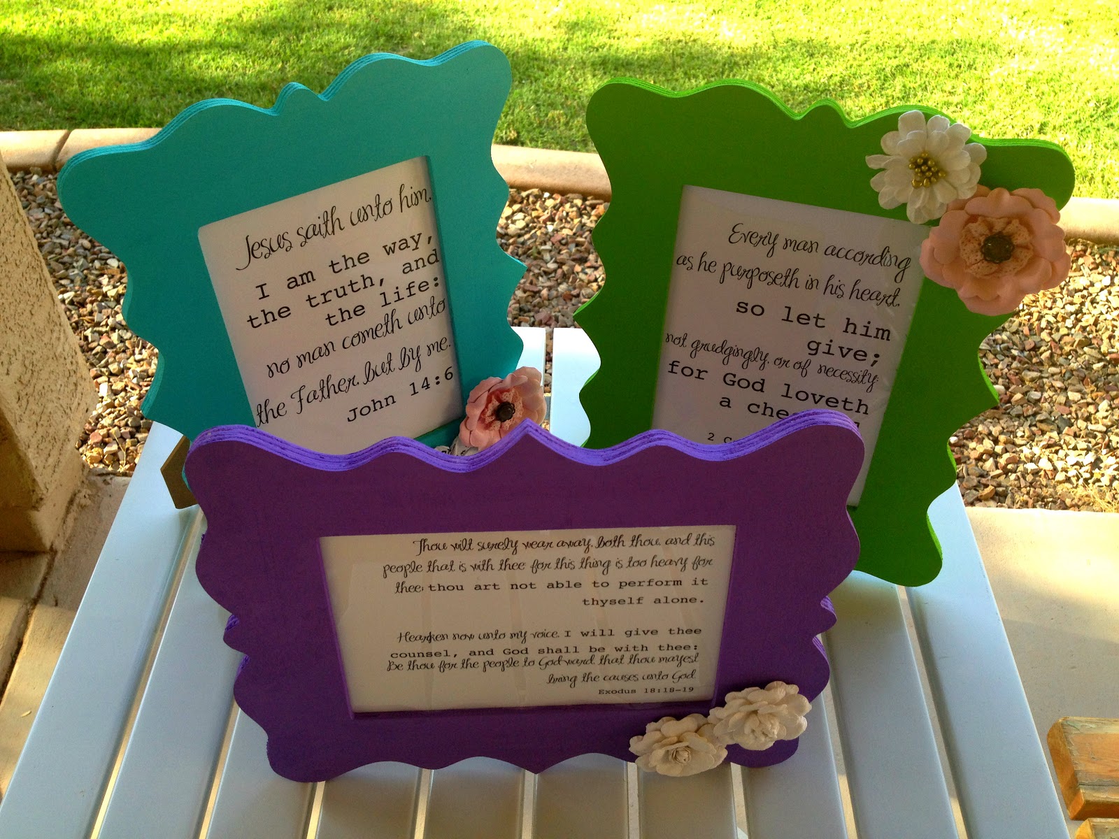 Marci Coombs Scripture Frames.
