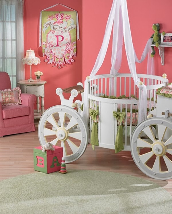 Habitaciones estilo princesa para bebés - Ideas para decorar dormitorios