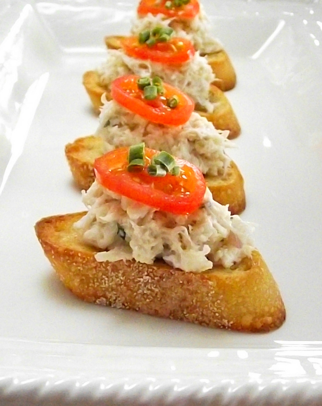 So Domesticated Crab Bruschetta...