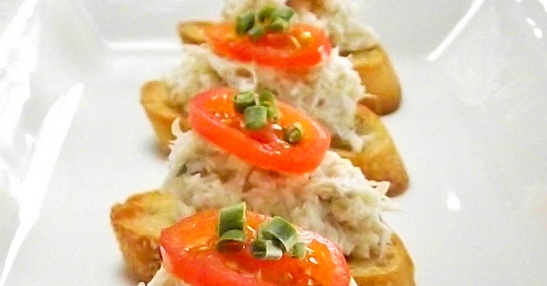 So Domesticated Crab Bruschetta...