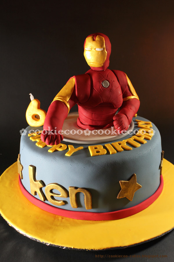 cookiecoo Iron Man cake for Ken cookiecoo Iron Man cake for Ken