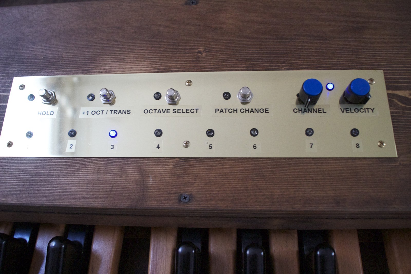 MATRIXSYNTH Custom MIDI Organ Bass Synth Keyboard Foot Pedal