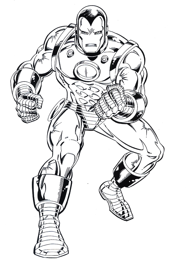 Dibujos de Los Vengadores para colorear: Iron Man