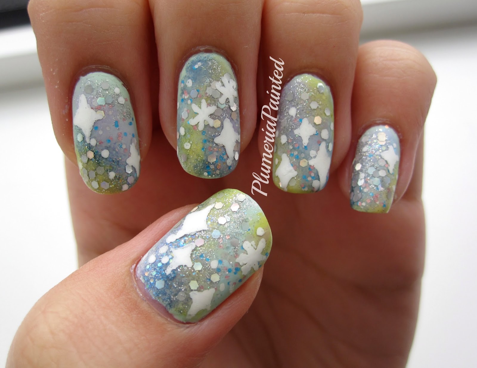 PlumeriaPainted: Pastel Galaxy Nail Art