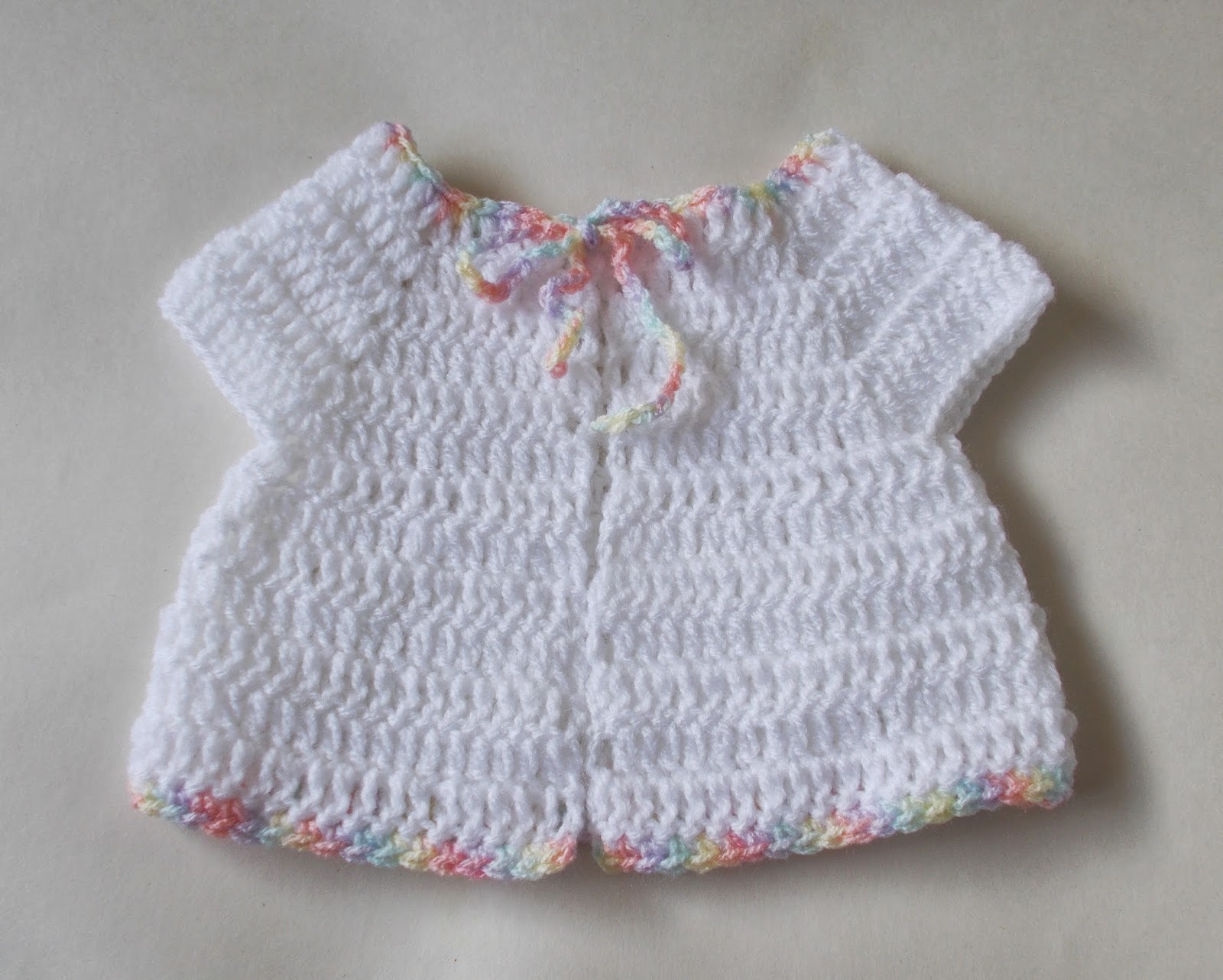 mariannas lazy daisy days: Premature Baby Crochet Baby Jacket