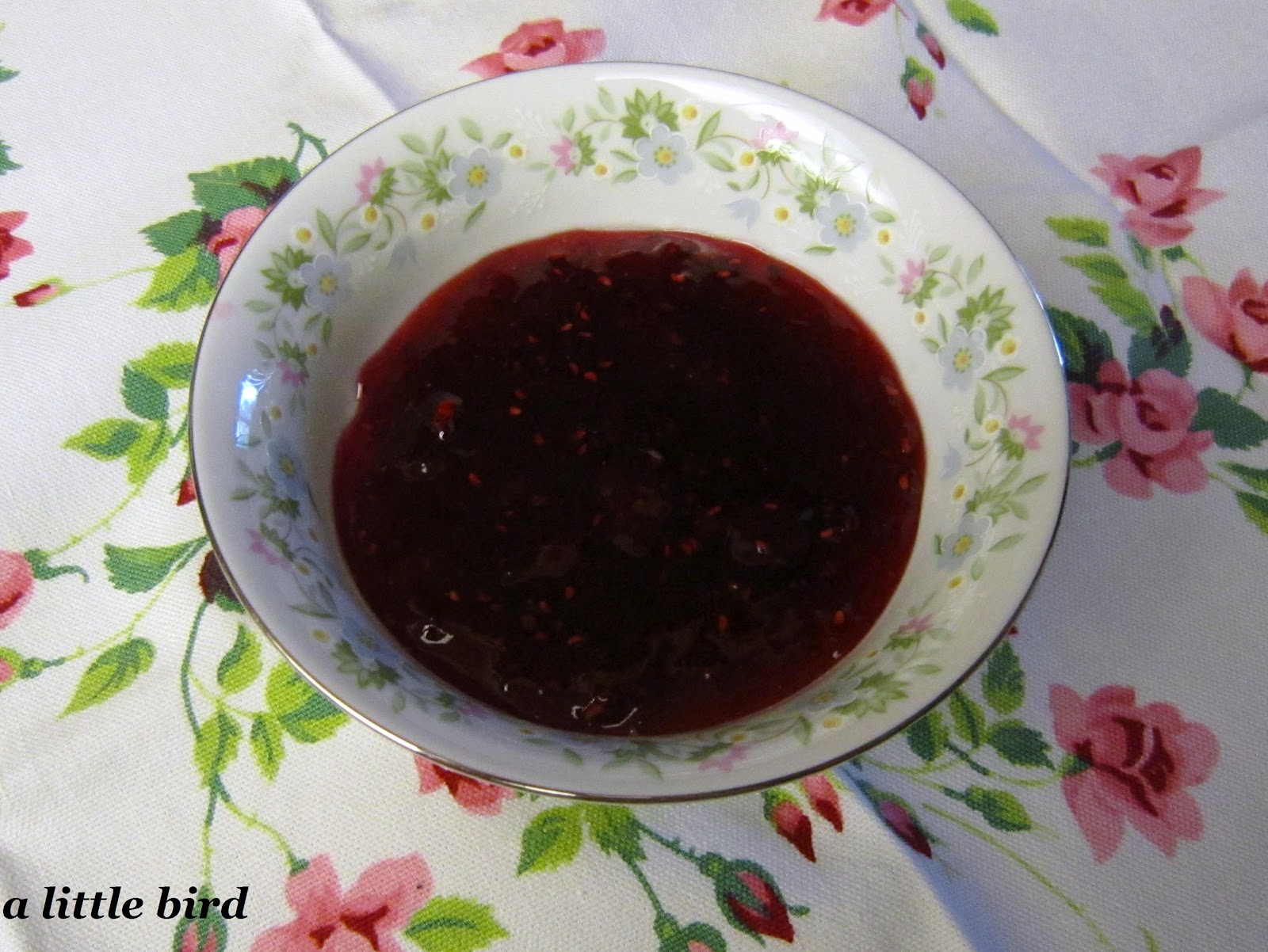 The Sweet Little Bird Raspberry Grape Jam