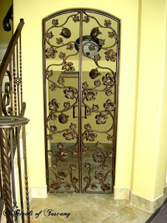 Don Rigali designed wine cellar doors.