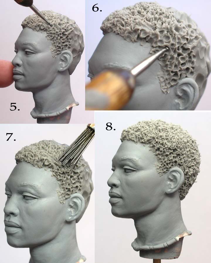 Sculpting Tutorials: Sculpting Afro-textured Hair by Mark Newman