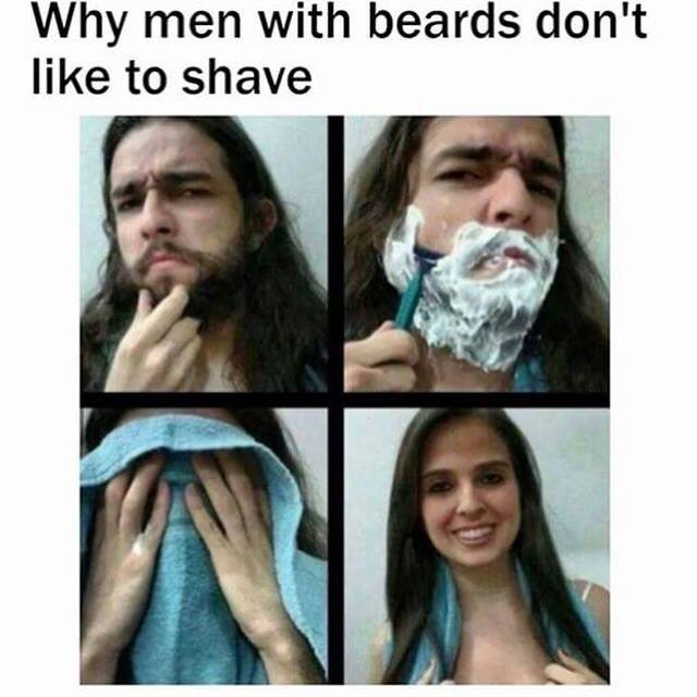 That's Why Men Don't Like To Shave Oh! GAG!