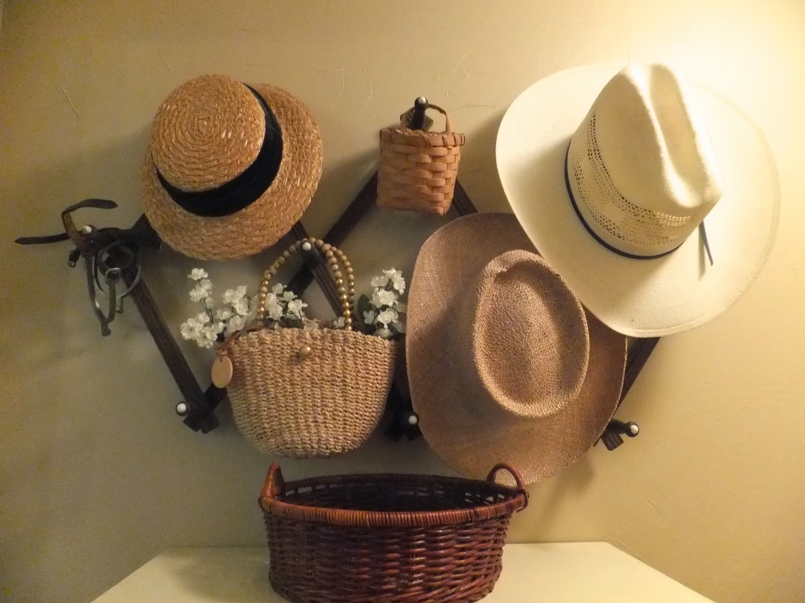 Ash Tree Cottage My Vintage Hat Rack Has a New Home