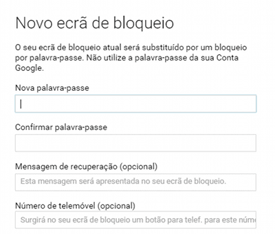 como bloquear o Android como bloquear o Android