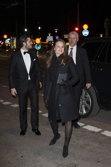 Prince Carl Philip of Sweden and Princess Sofia Hellqvist of Sweden attended a charity dinner in honor of Project Playground in Stockholm